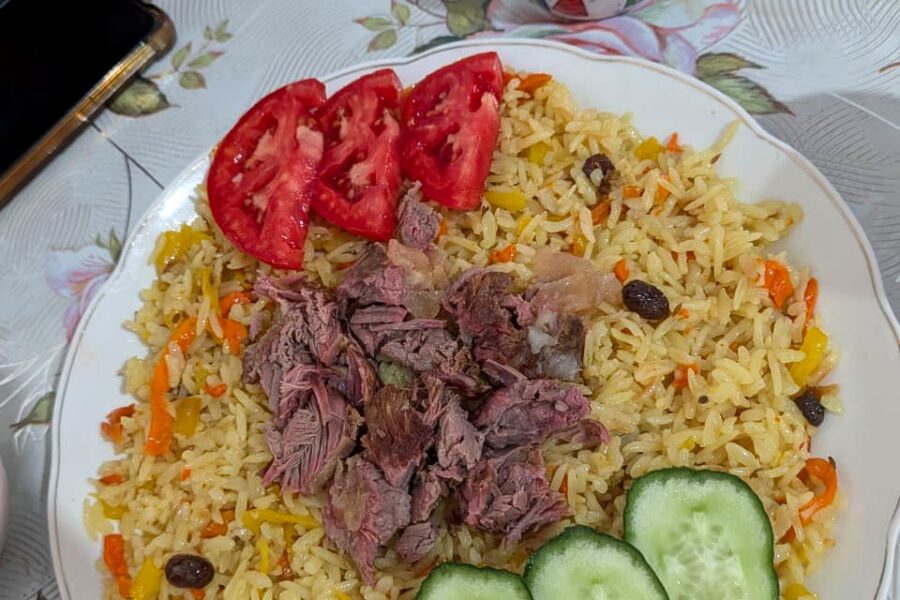 Plov lunch, Kazakhstan
